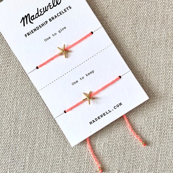 Madewell NWT Pair of Starfish Friendship Bracelets - Picture 2 of 4